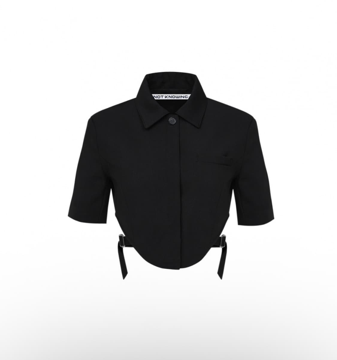 낫노잉 뷔스티에 벨트 블랙 자켓 상품이미지3
