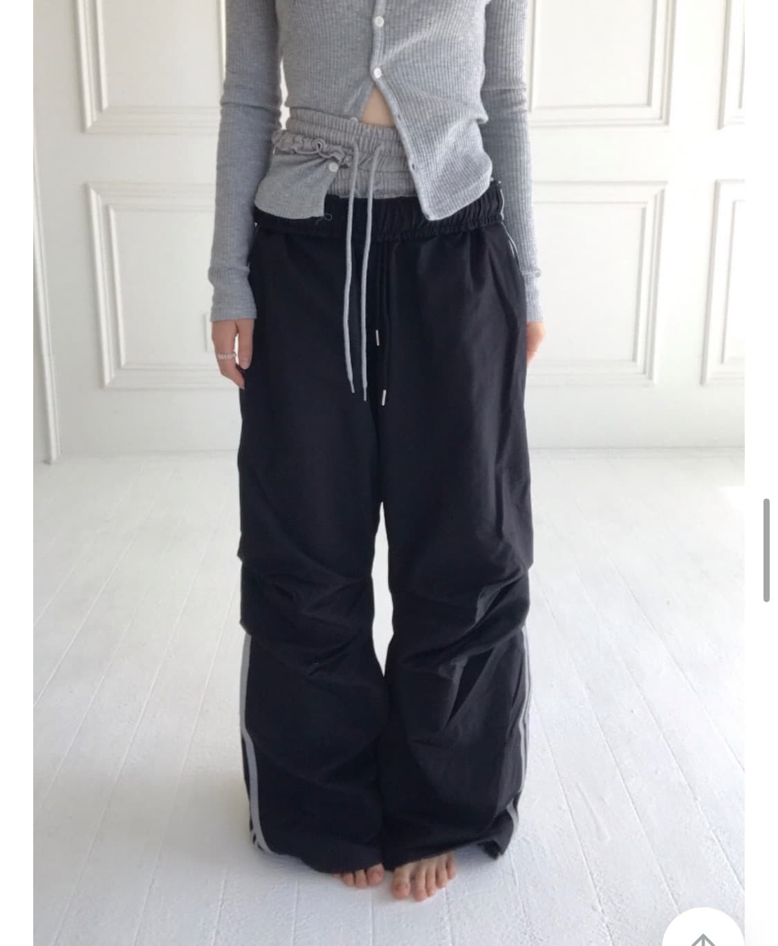 튜프티 파라수트 라인 팬츠 블랙 상품이미지4
