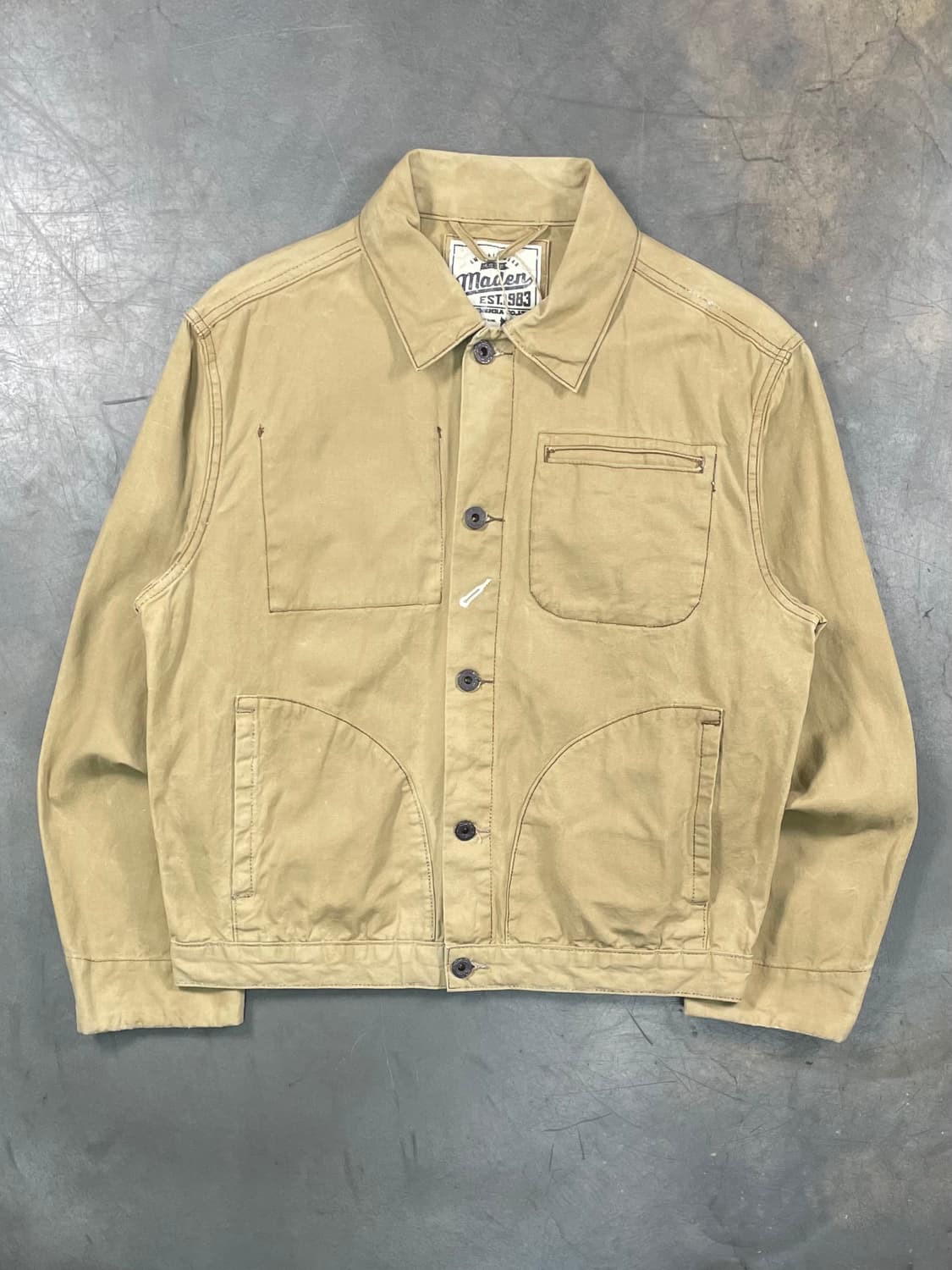 빈티지 왁스드 트러커 자켓 상품이미지1