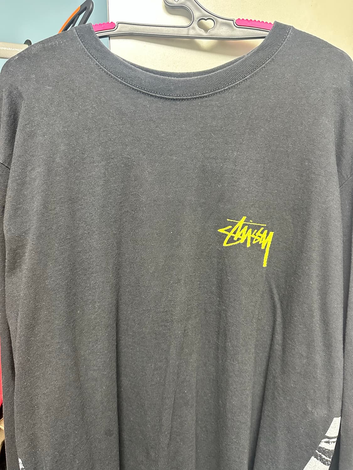 스투시 비트 크레이지 롱슬리브 블랙 L 상품이미지3