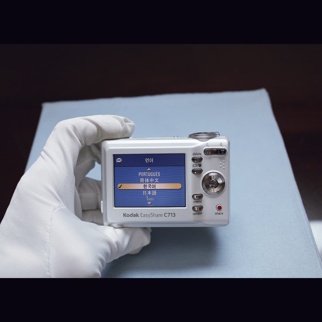 레어<준민트급><카리나>코닥 C713 펄 화이트 빈티지 디카 상품이미지7