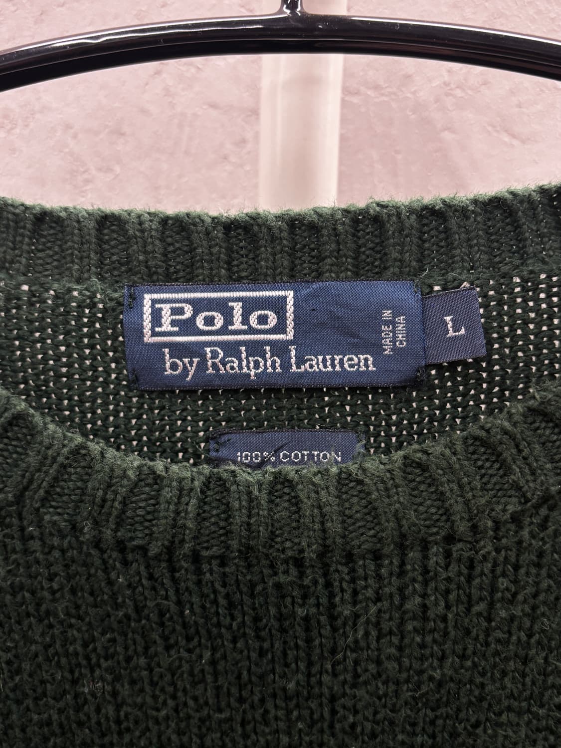 폴로 랄프로렌 니트 스웨터 그린 L 상품이미지4