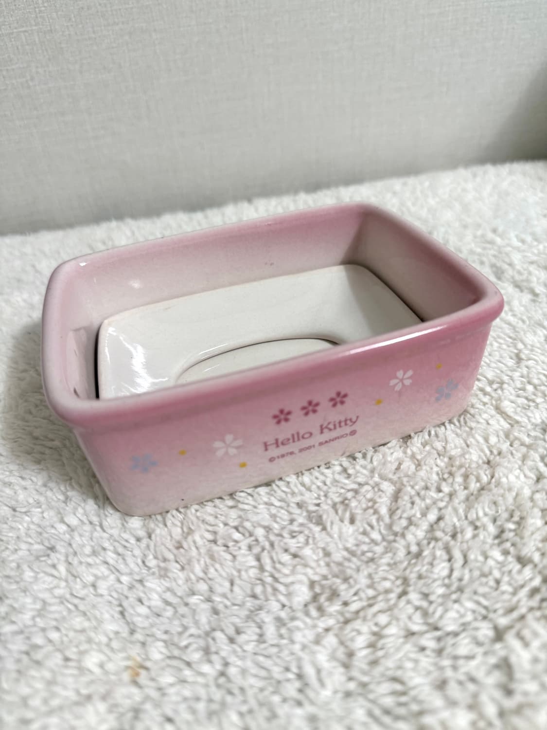 산리오 고전키티 도자기 비누 케이스 보관함 용기 상품이미지3