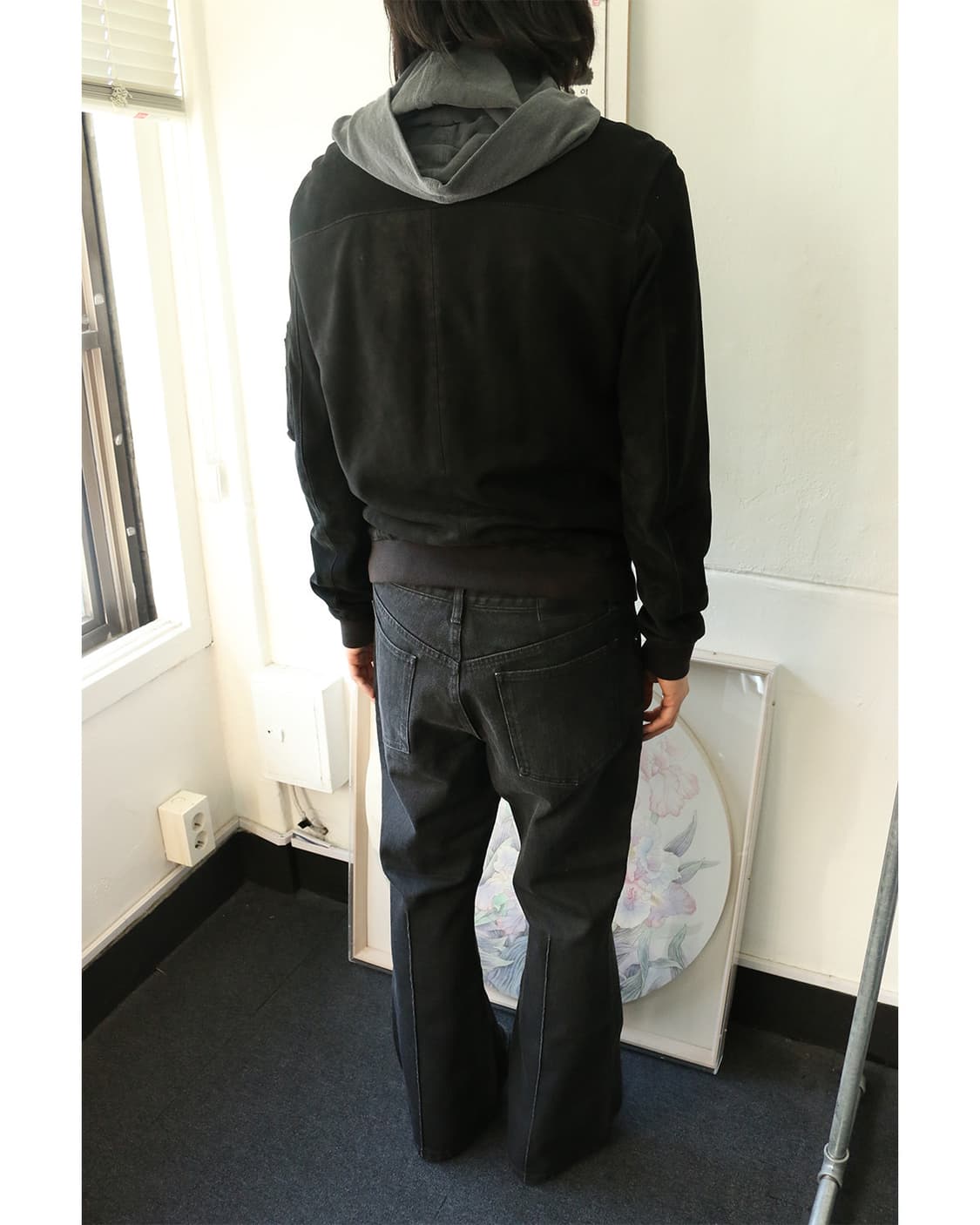 올세인츠 레더 봄버 자켓 상품이미지4