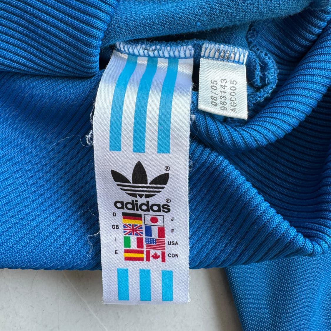 아디다스 파이어버드 하이넥 하늘색 트랙탑 져지 상품이미지6