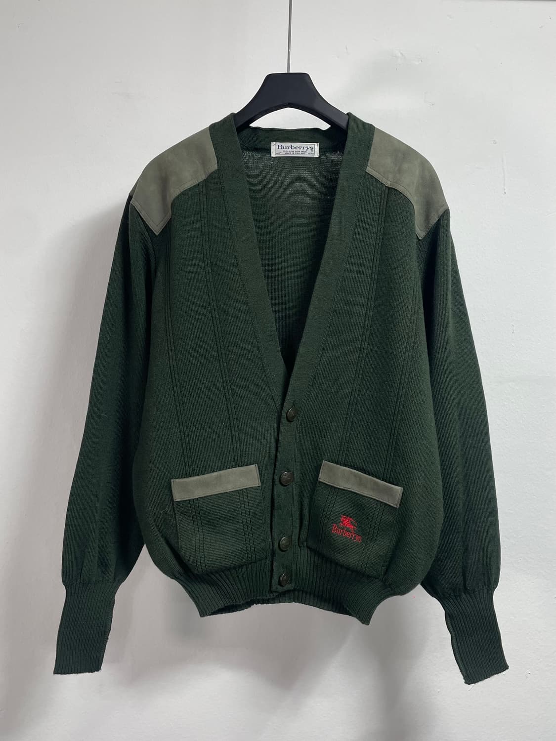 90s 버버리 코만도 울 가디건 (on.414)   상품이미지1