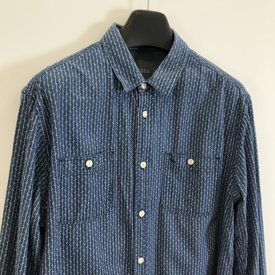 GAP 갭 샴브레이 인디고 셔츠 [L] 상품이미지2
