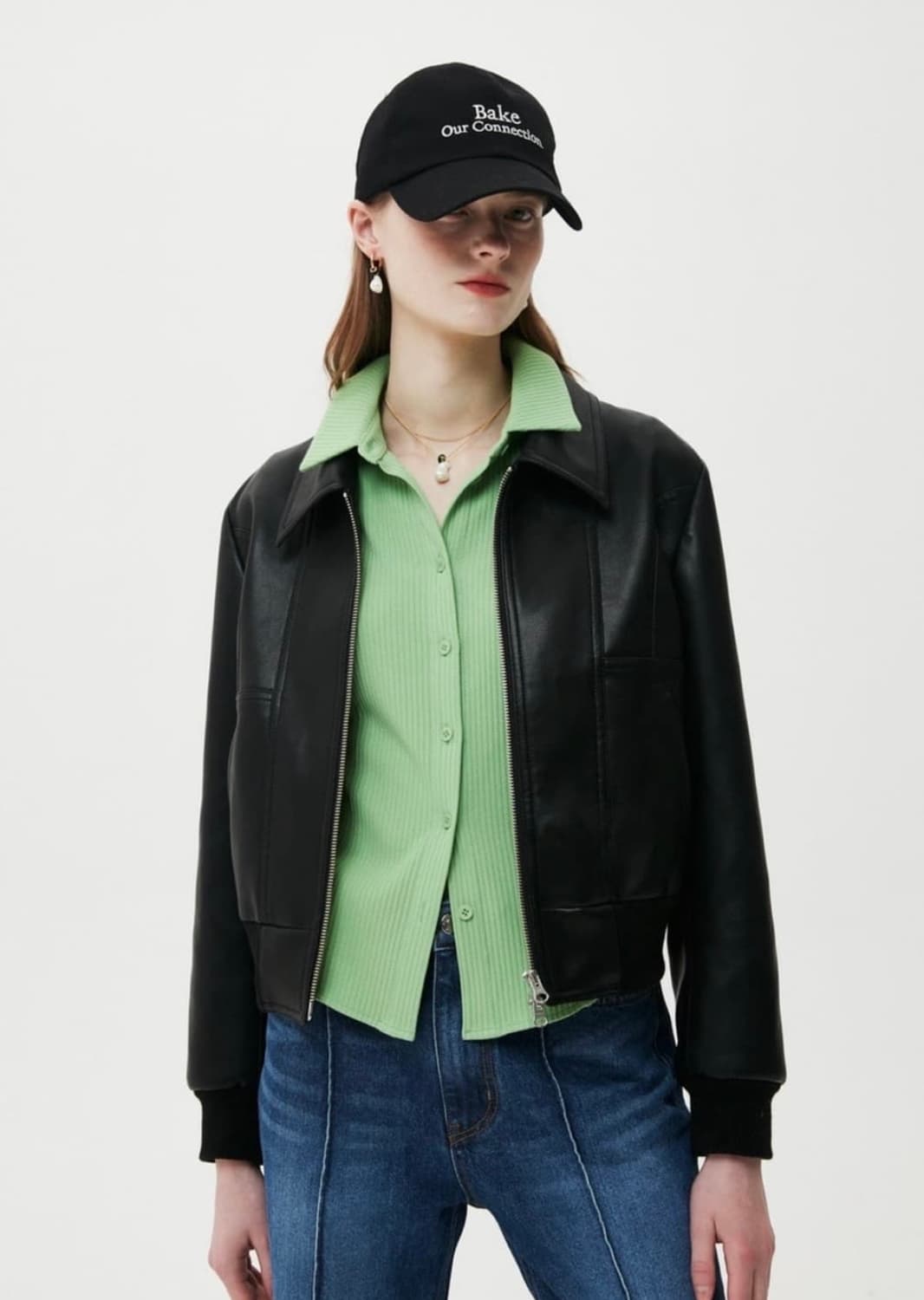 문선 레더자켓 상품이미지2