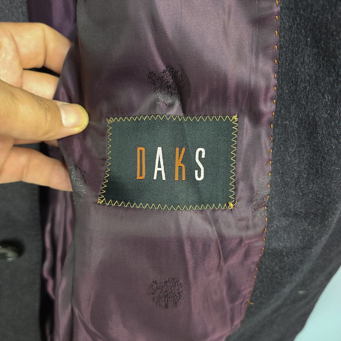 닥스(DAKS) 캐시미어 혼방 싱글 코트 103 상품이미지6