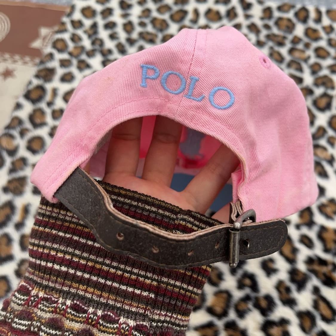 폴로 랄프로렌 Y2K 빈티지 딸기우유 핑크 볼캡 00 C09603 상품이미지4
