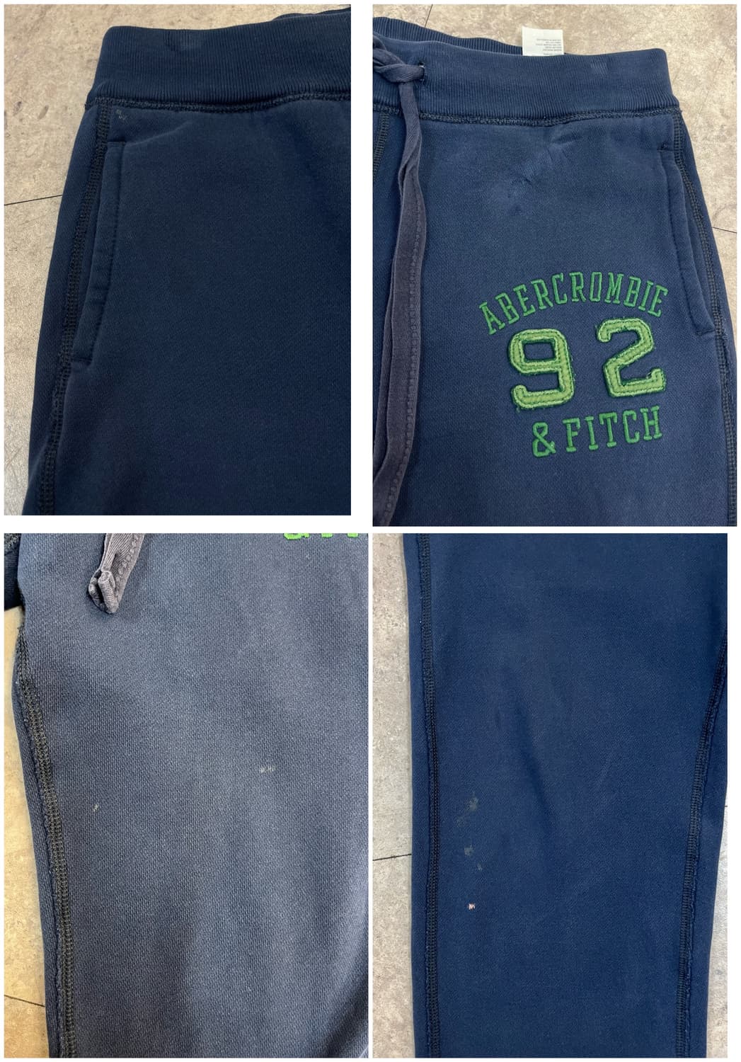 아베크롬비 기모 스웻 팬츠 네이비 S #csz4063 상품이미지6
