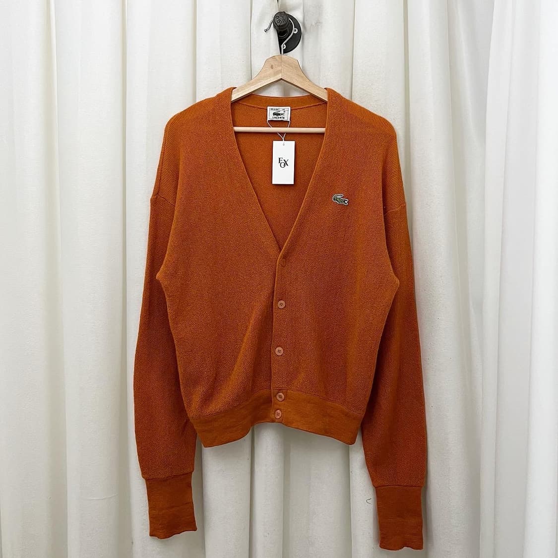 라코스테 오렌지 브이넥 가디건 상품이미지1
