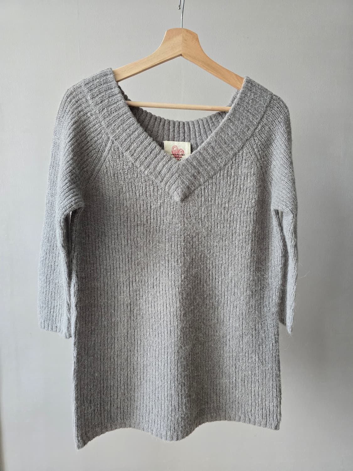 COMME CA ISM V넥 알파카 혼방 니트 상품이미지1