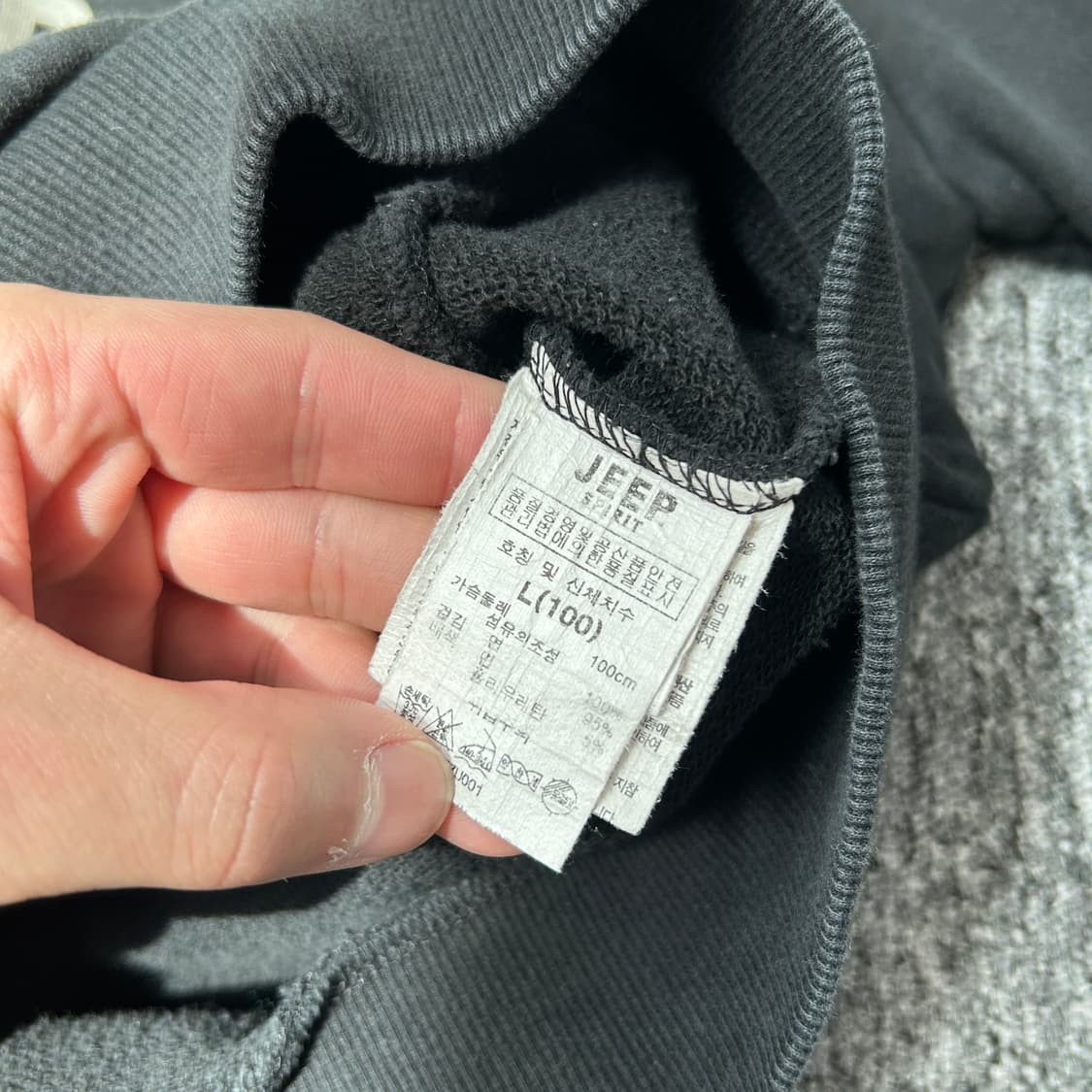 Jeep 블랙 레터링 후드집업 상품이미지7