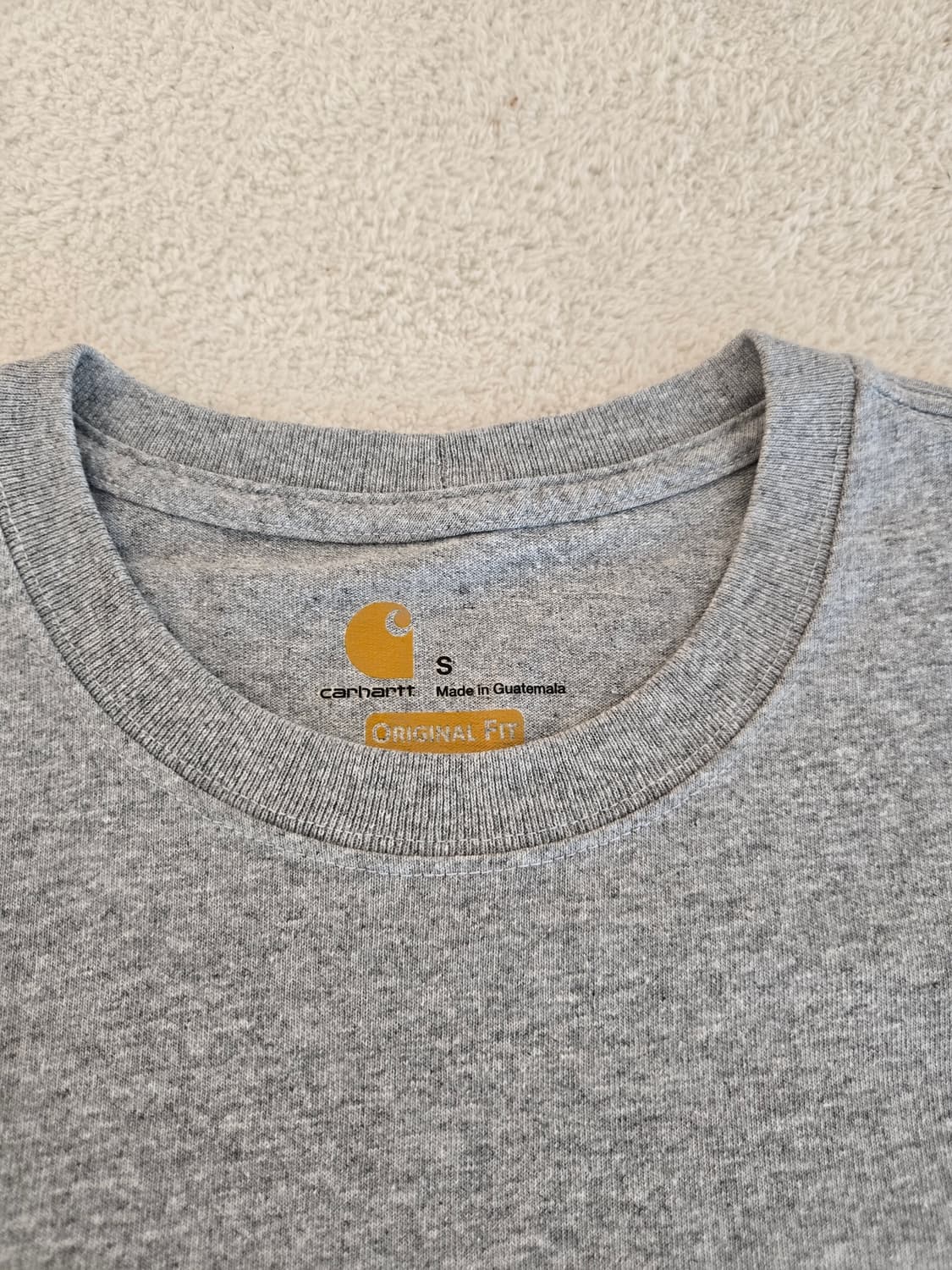 칼하트 포켓 반팔티 그레이 S 상품이미지4