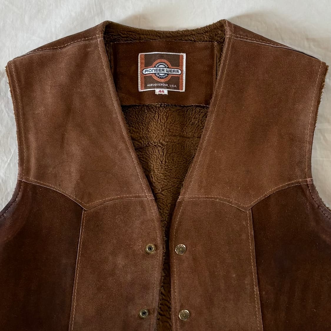 (102-105) 70s USA PIONEER WEAR 스웨이드 베스트 상품이미지2