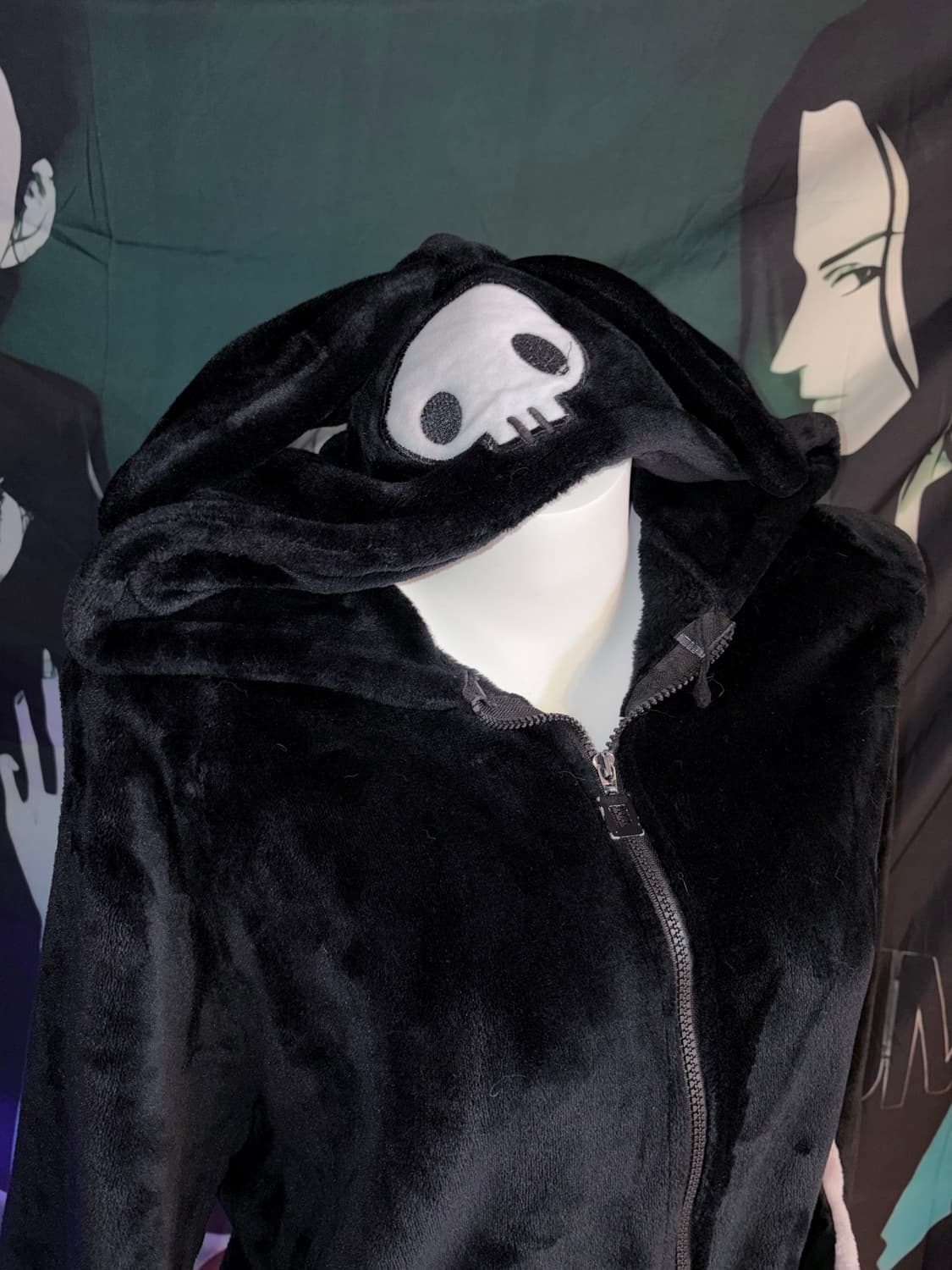 Kuromi Velvet Pajama Set (Hoodie + Pants 상품이미지3