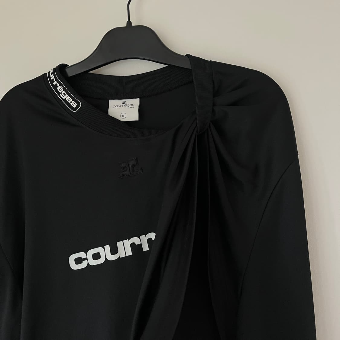 gathered neckline print jersey top 상품이미지4