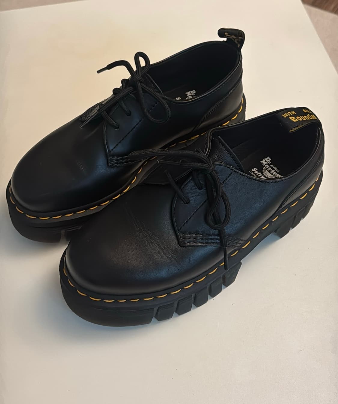 닥터마틴 우먼 1461 스무스 레더 플랫폼 블랙 상품이미지1