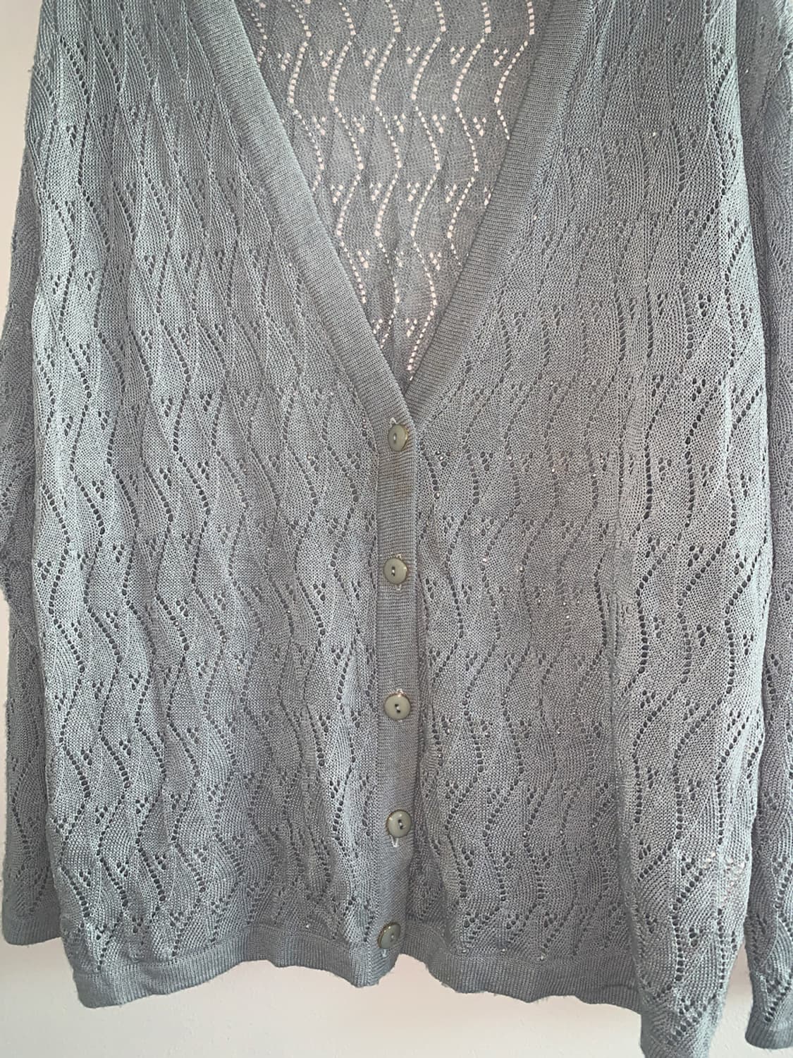 Vintage grey knit cardigan 상품이미지4