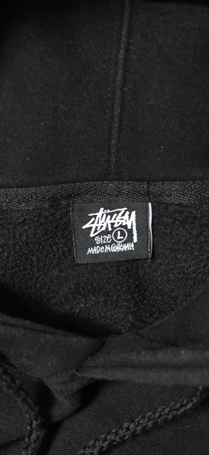 스투시 블랙 후드티 L 상품이미지3