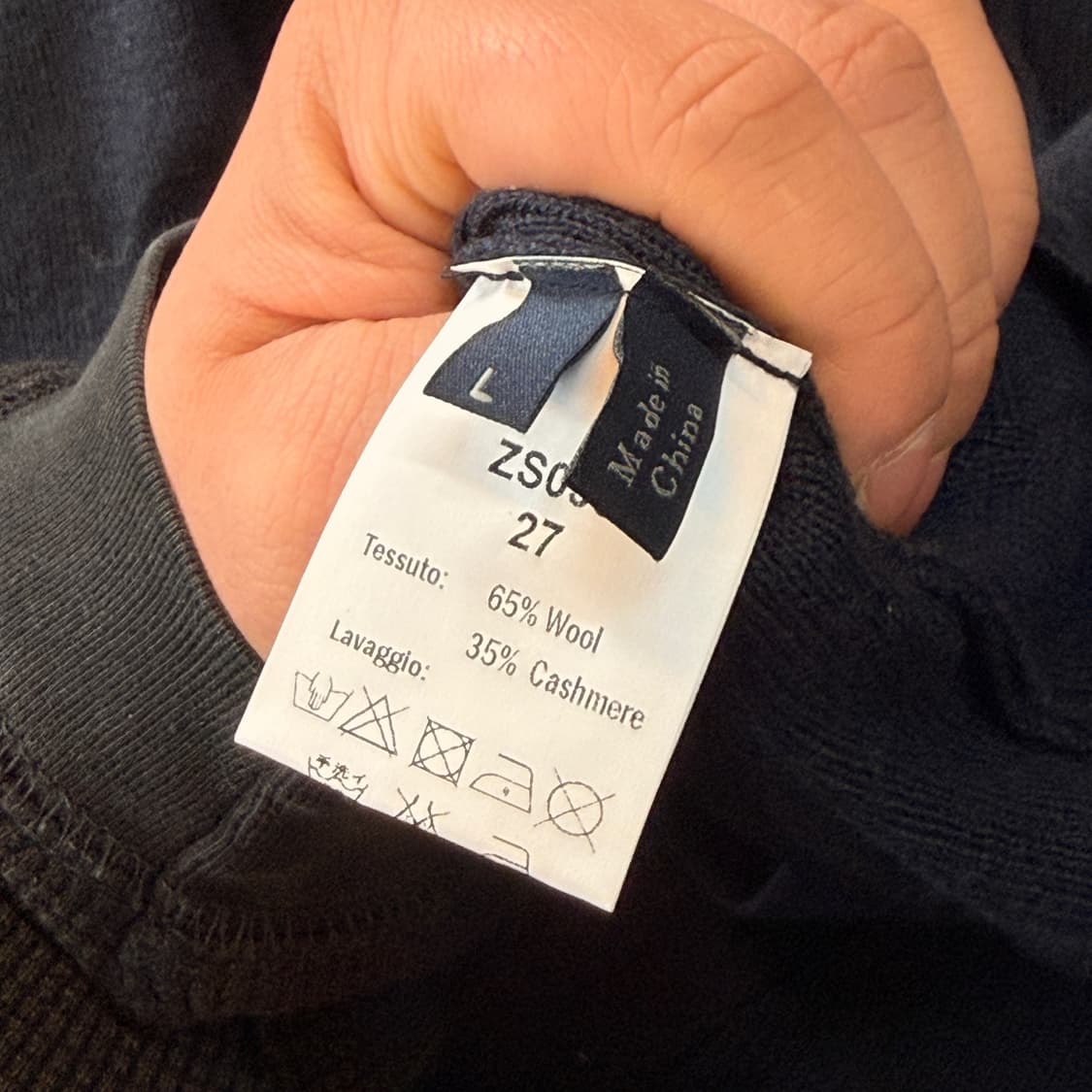 제냐 더블 브레스트 솔카라 캐시미어 혼방 가디건 L 상품이미지7