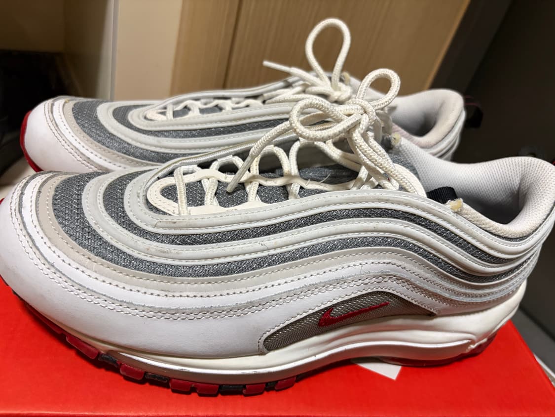 Nike airmax 97 white and varsity red  상품이미지2