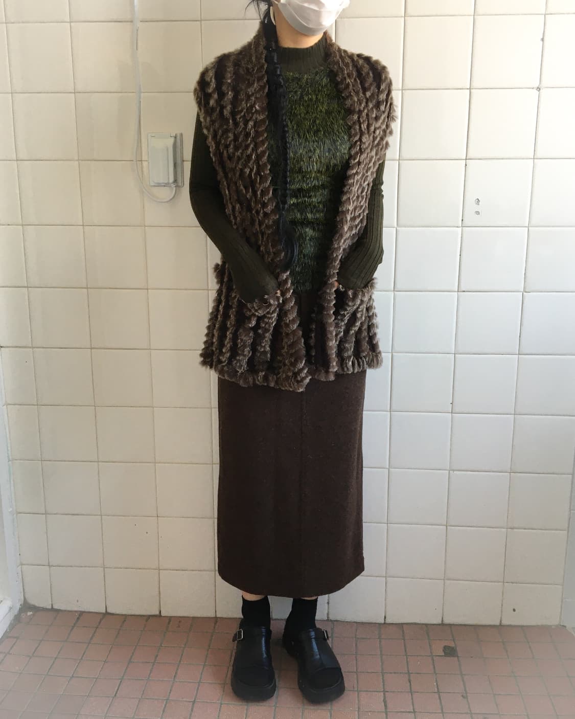 Fur open vest 상품이미지6