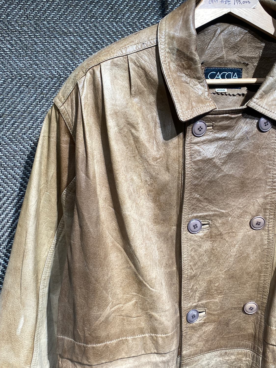 CACCIA 레더 카코트 상품이미지6