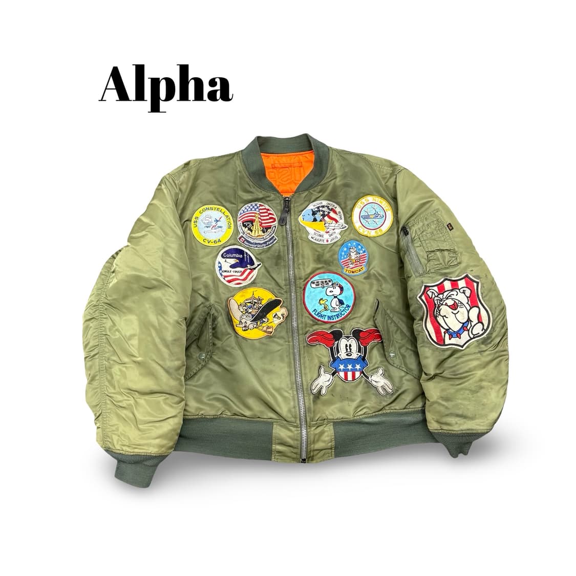 (115)알파 인더스트리 MA-1 패치 봄버 상품이미지1