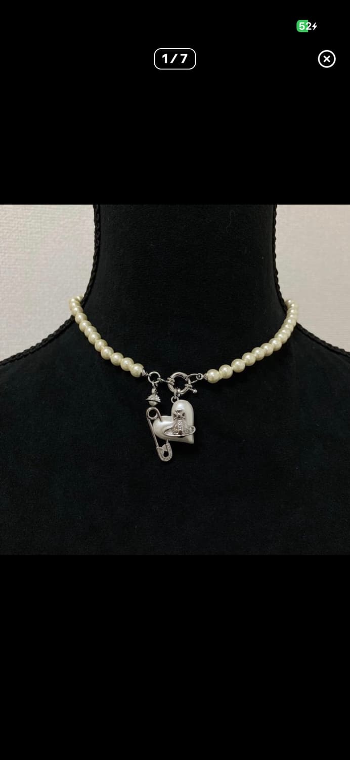 비비안웨스트우드 아카이브 오리에타 진주펄 초커 목걸이 상품이미지1