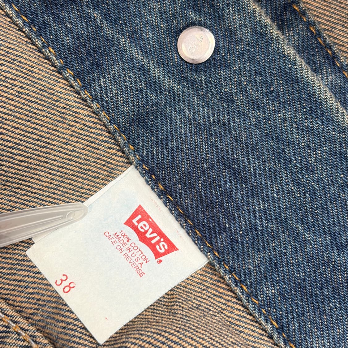 90s 리바이스 데님 청 트러커 자켓 상품이미지8