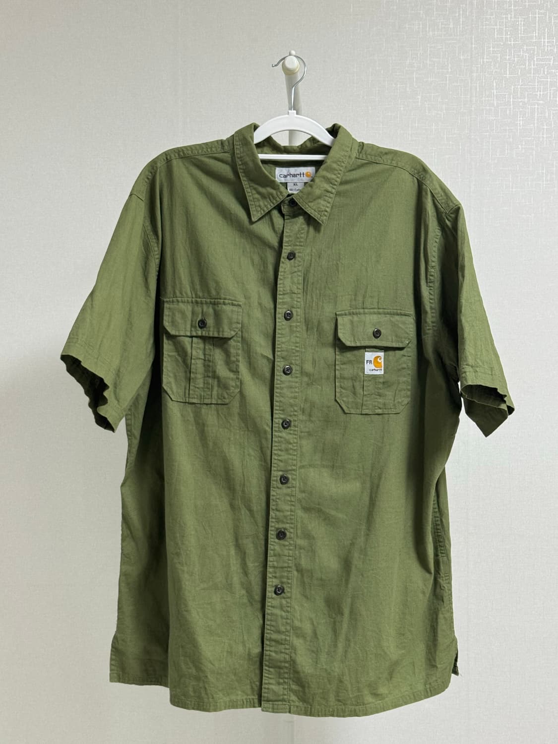 칼하트 반팔 셔츠 올리브 XL 상품이미지1