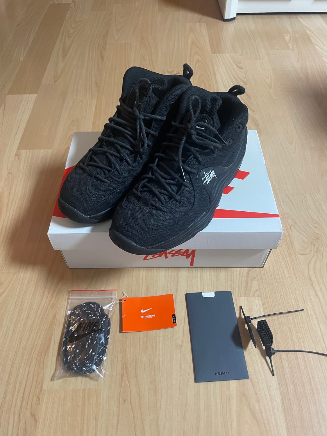 [급매] 나이키x스투시 에어 페니 2 블랙 (270) 상품이미지2