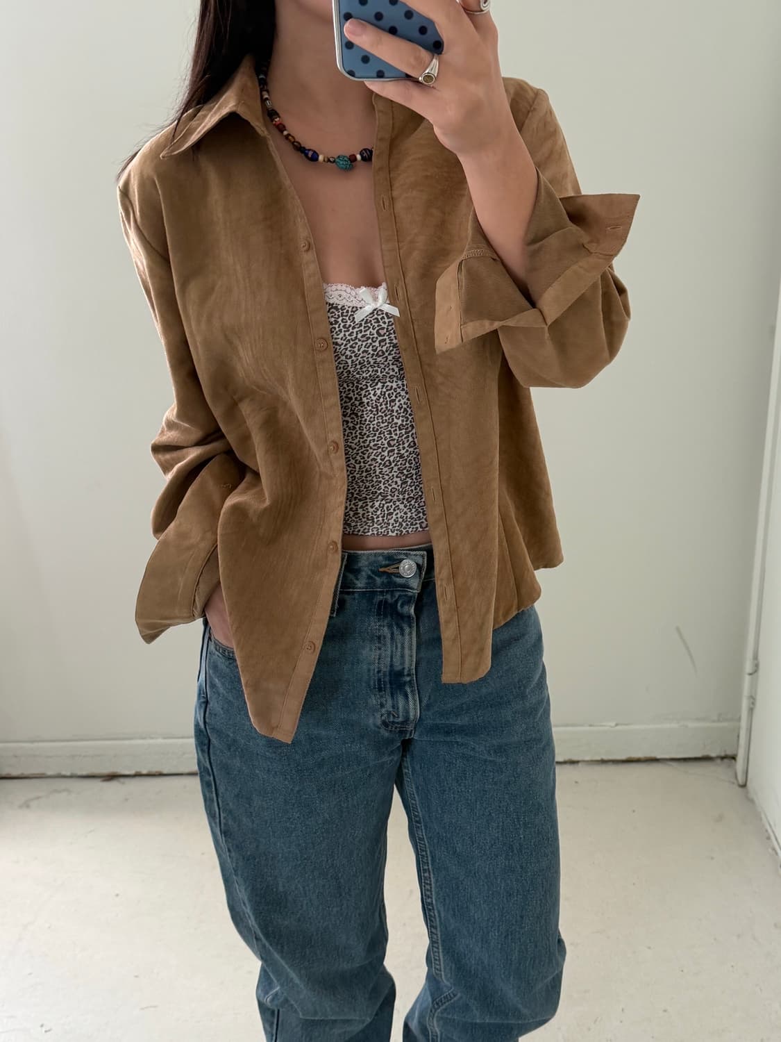 일본빈티지 웨스턴 스웨이드셔츠 상품이미지1