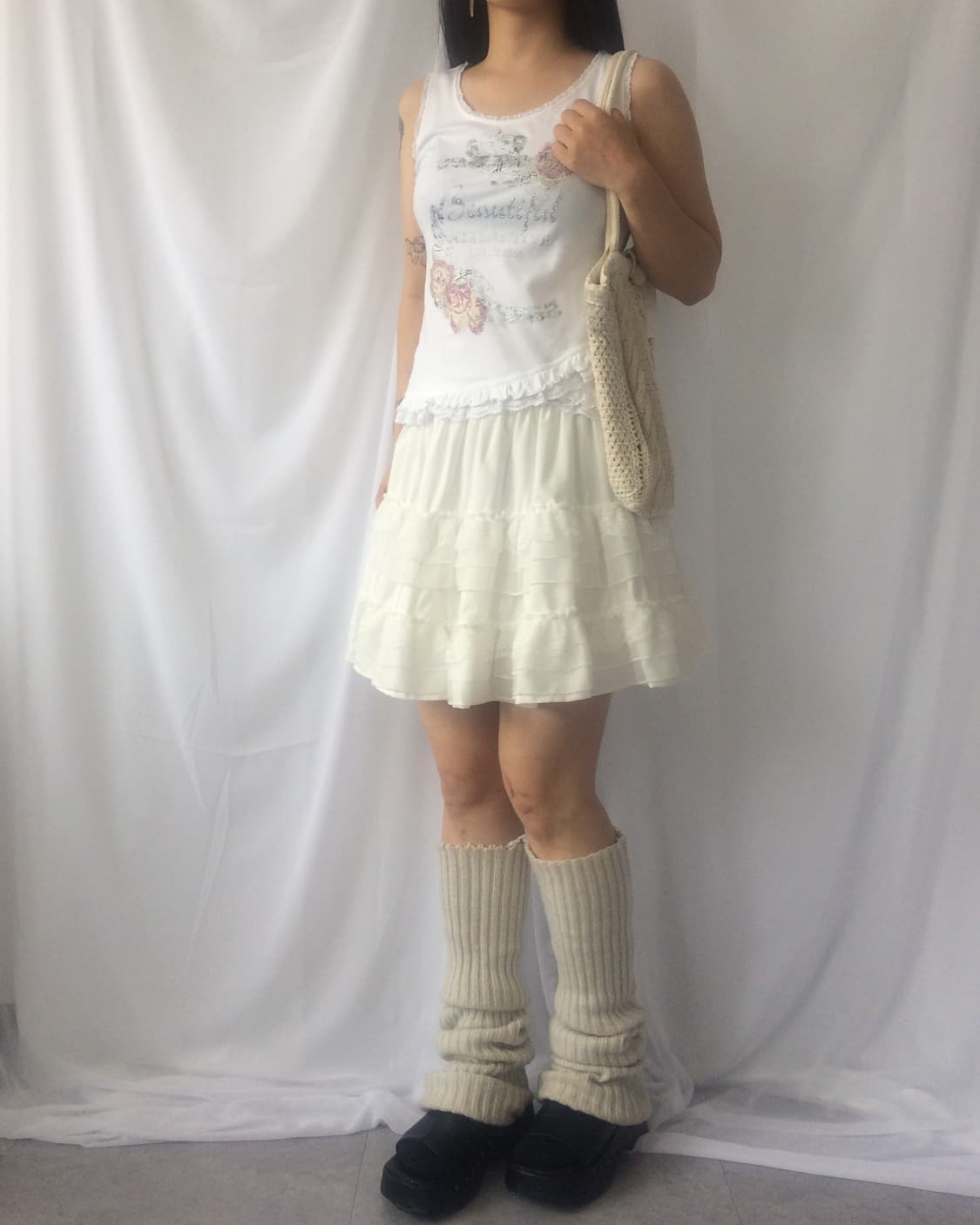 Lace layer mini skirt 상품이미지4