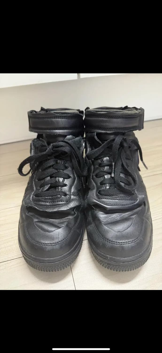 꼼데가르송(CDG x Nike) 나이키 에어포스 미드 블랙 255 상품이미지2