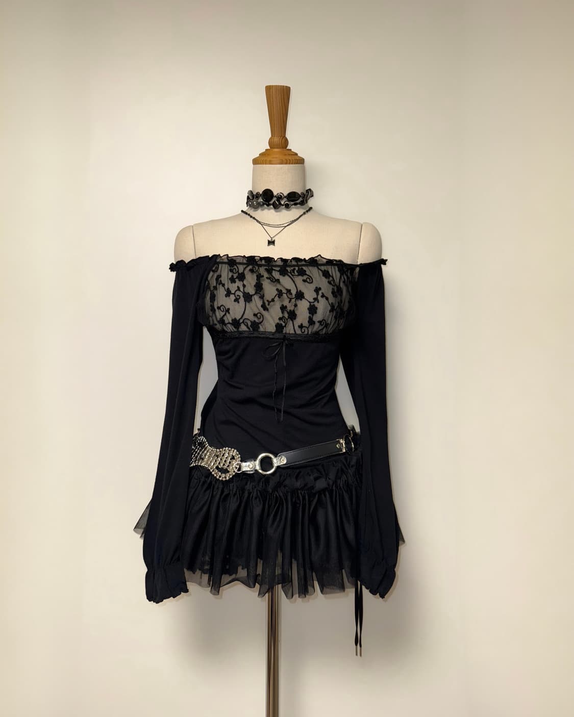 고스 페어리 시스루 데일리 블라우스 상품이미지6