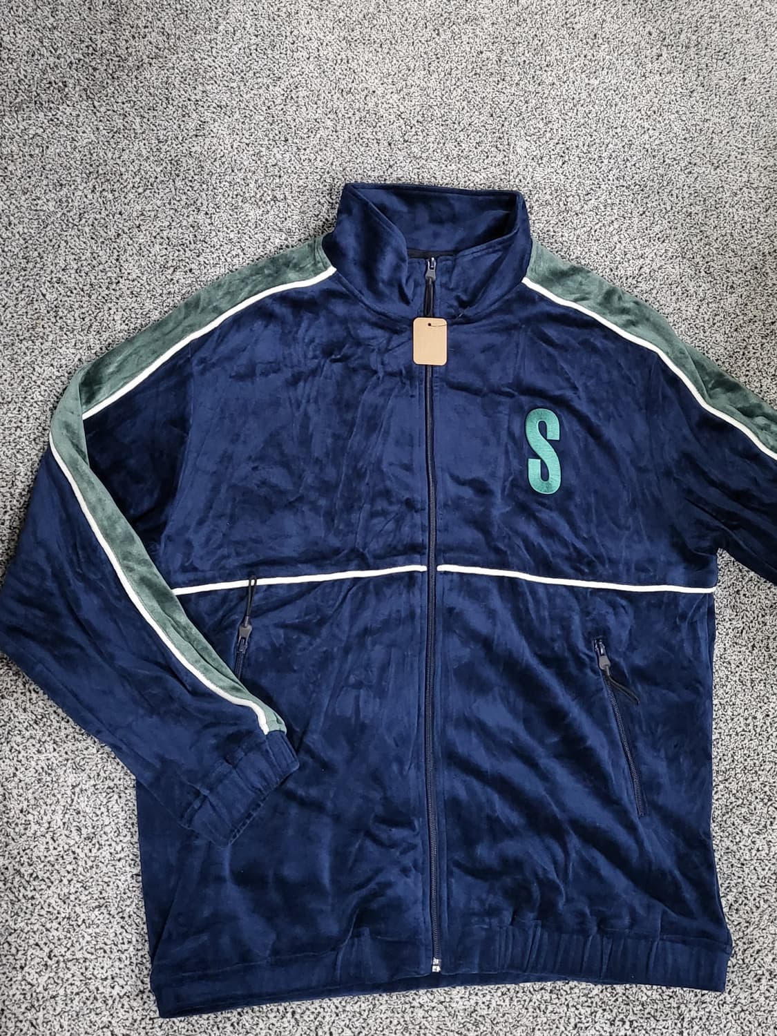 스톰런던(Storm London) 벨벳 트랙자켓 상품이미지1