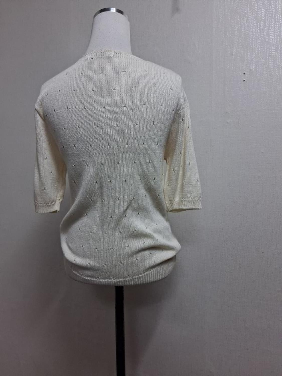 일본빈티지수입 handknit 폼폼 핸드니트 뜨게 크로셰 니트 새옷55
 상품이미지3