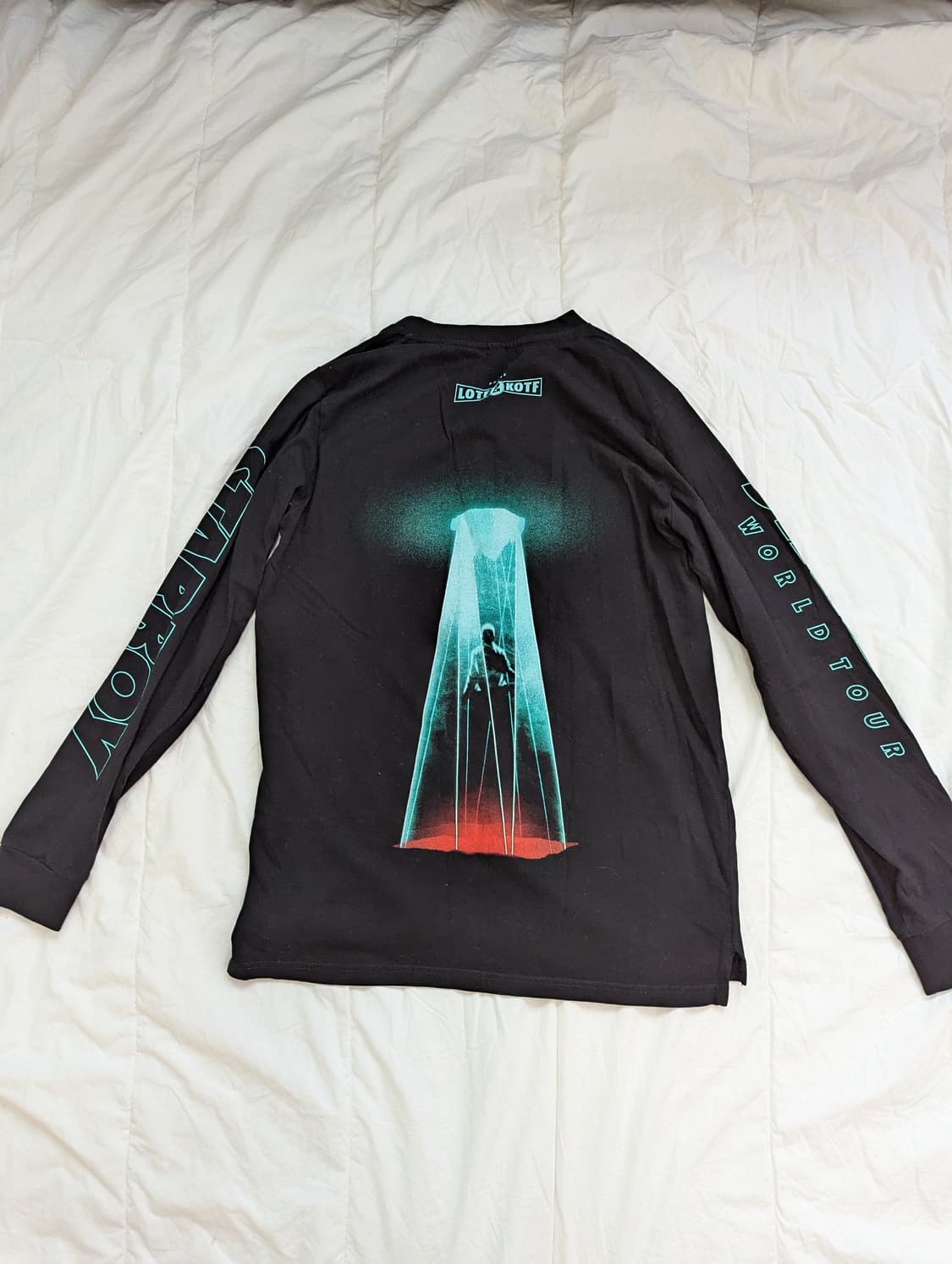 The Weeknd Starboy 월드투어 긴팔 티셔츠 블랙 상품이미지3