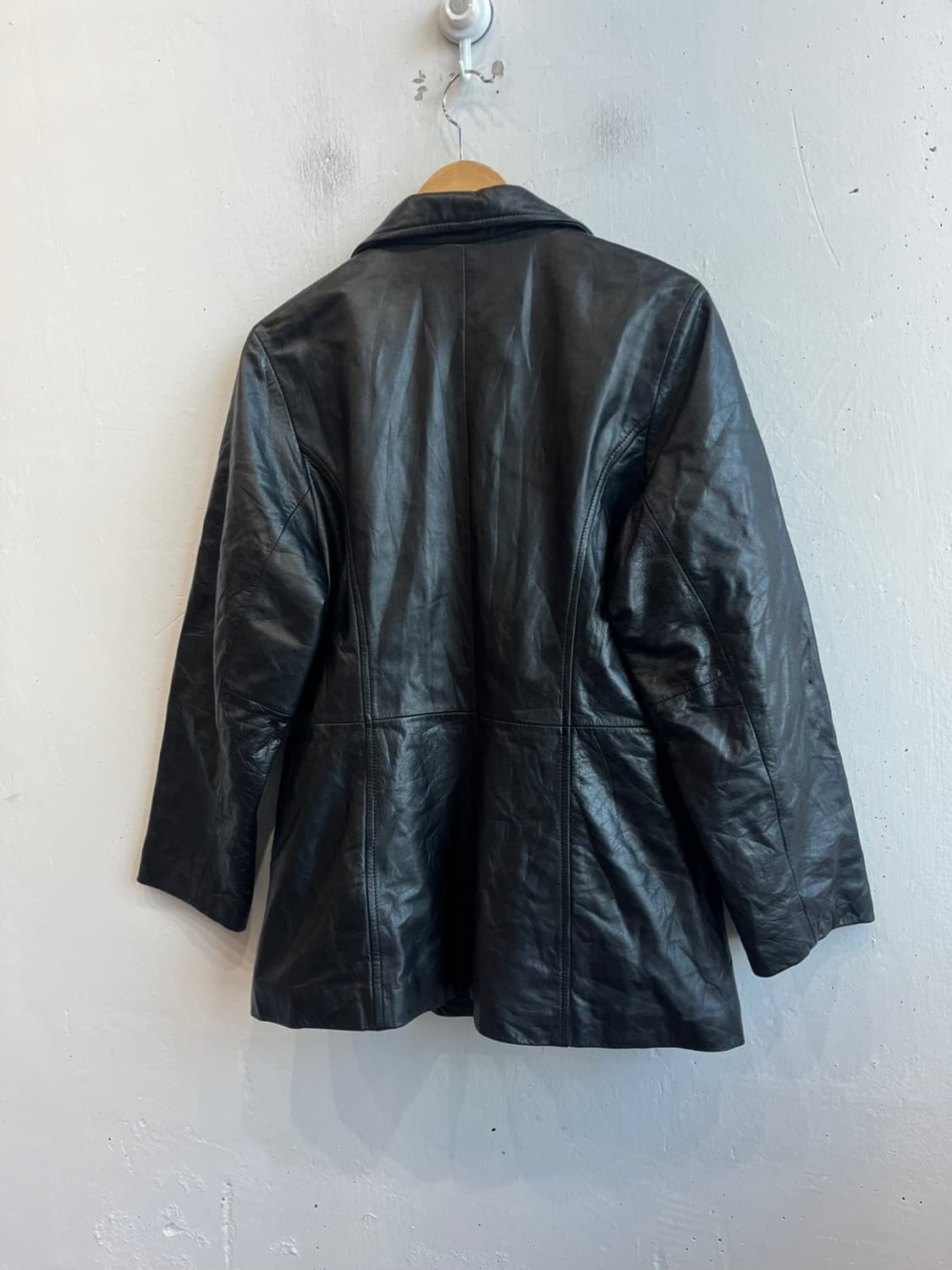 Stephand 소가죽 하프 코트 우먼즈 Made in KOREA 상품이미지2