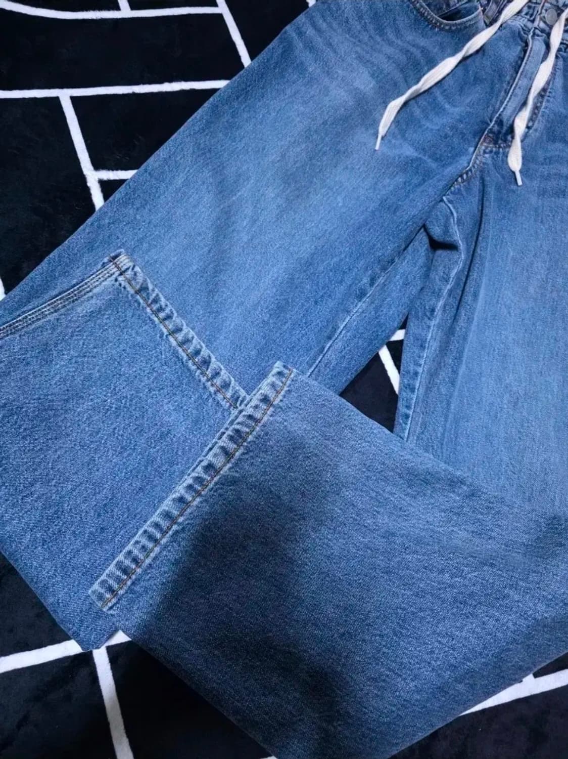 홀리선 NASCA 5포켓 루즈 데님팬츠 M 노멀 네이비 상품이미지3