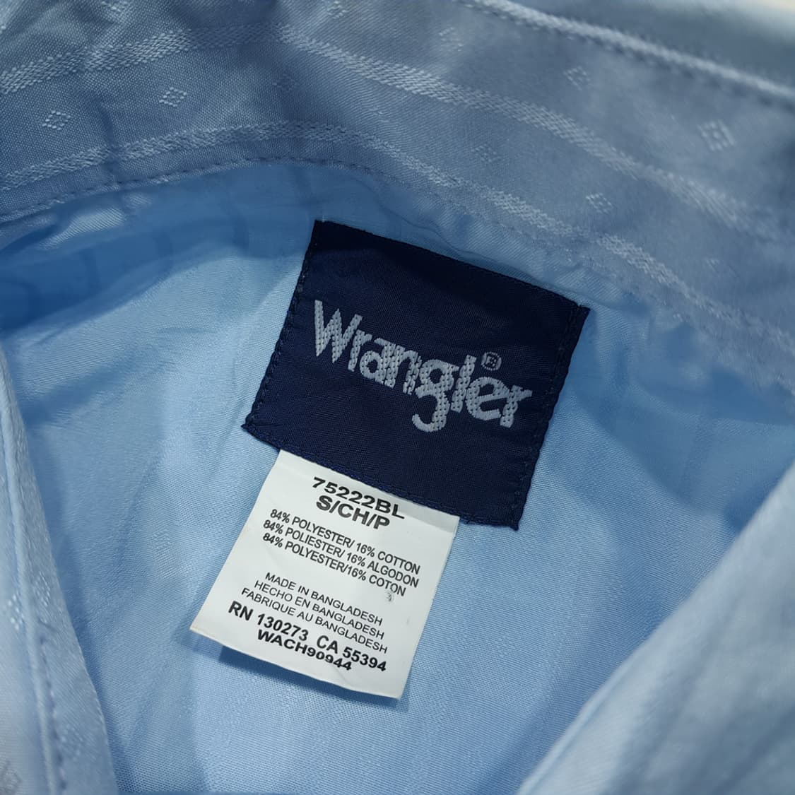 CL923 S 랭글러 90s 스트라이프 스카이블루 웨스턴 셔츠 남방 상품이미지3