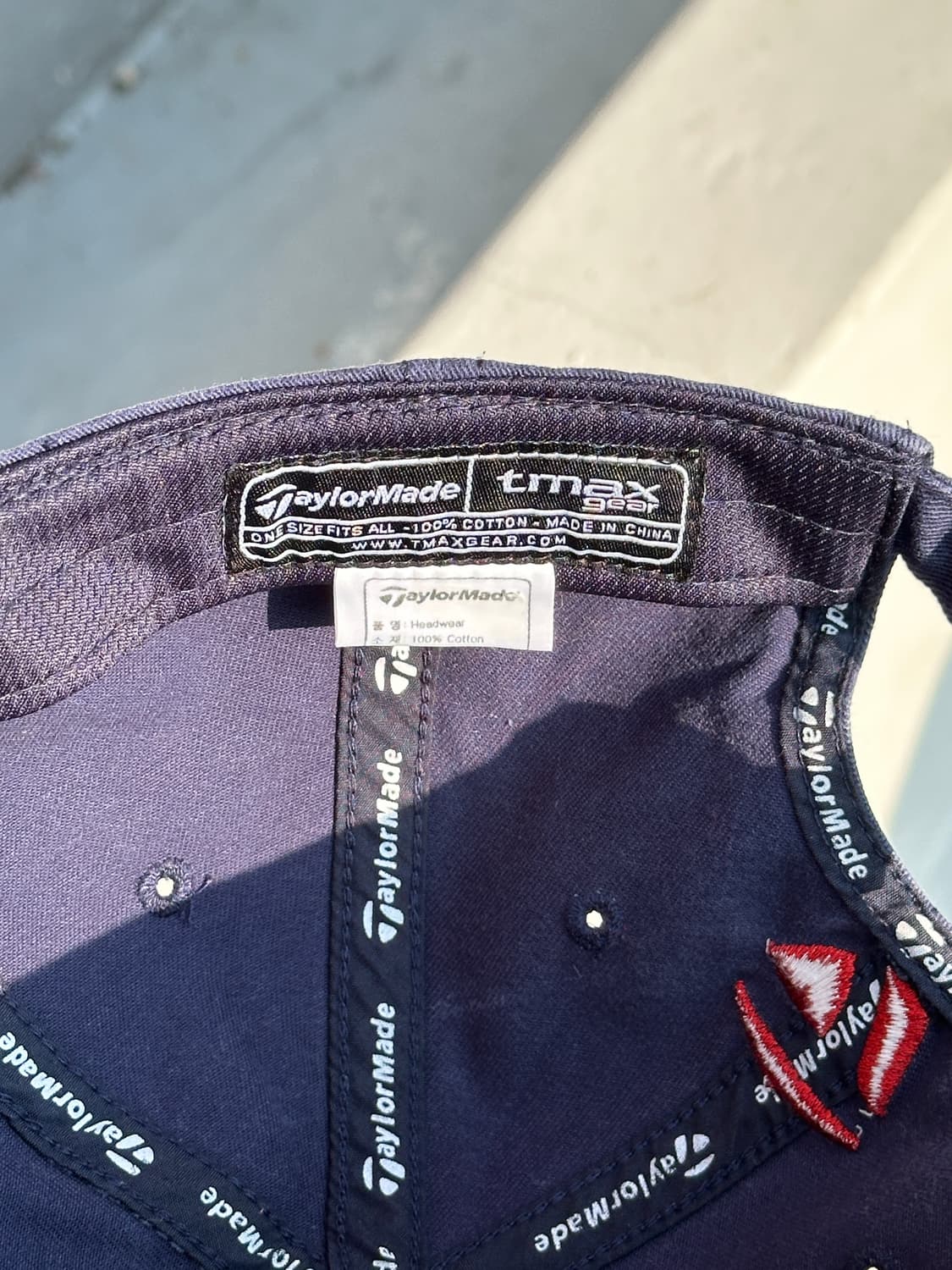 [F] 테일러메이드 로고 워싱 네이비 볼캡 모자 골프 상품이미지7