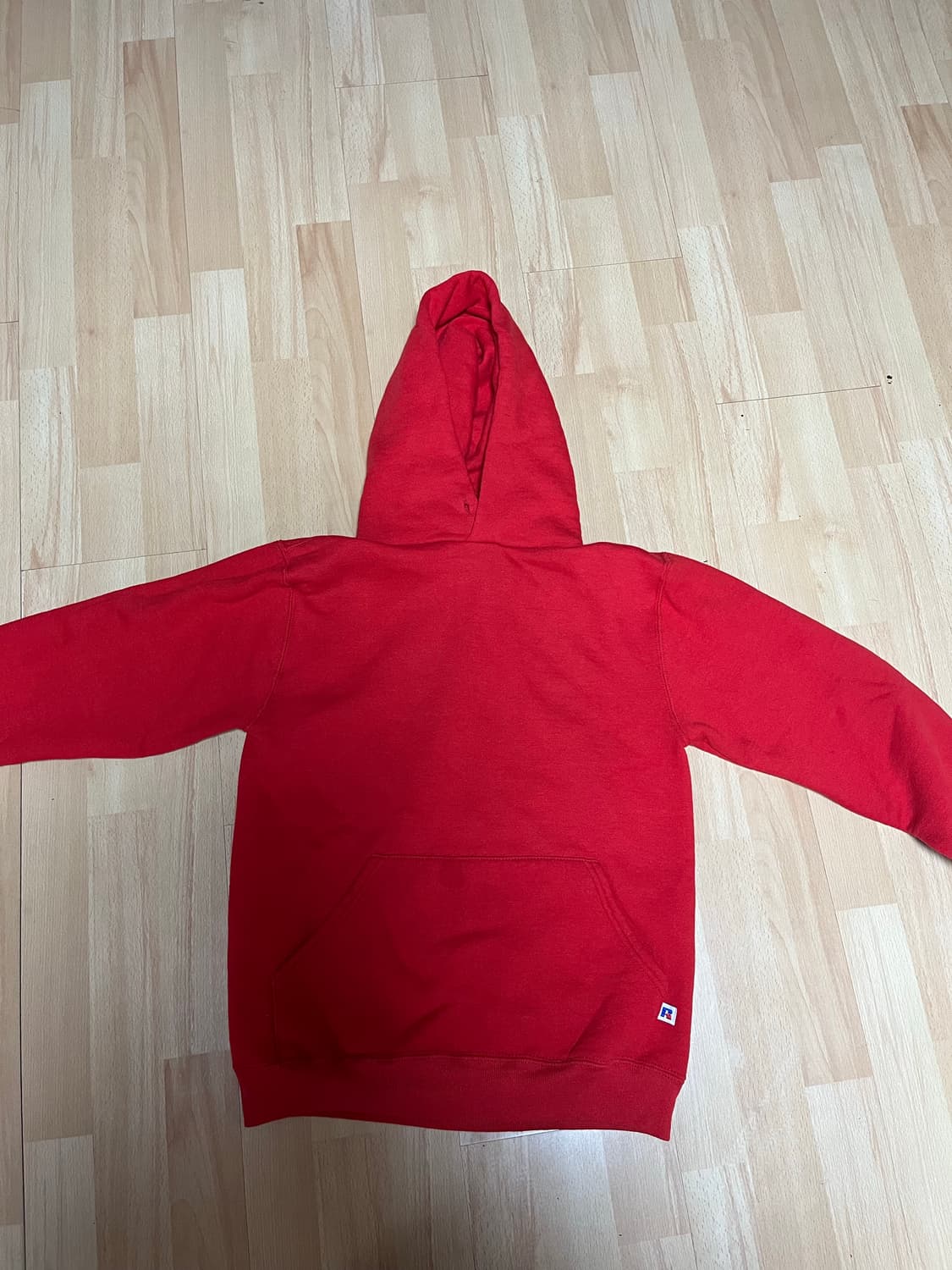 90s 빈티지 러셀 애슬레틱 레드 후드 S 상품이미지2