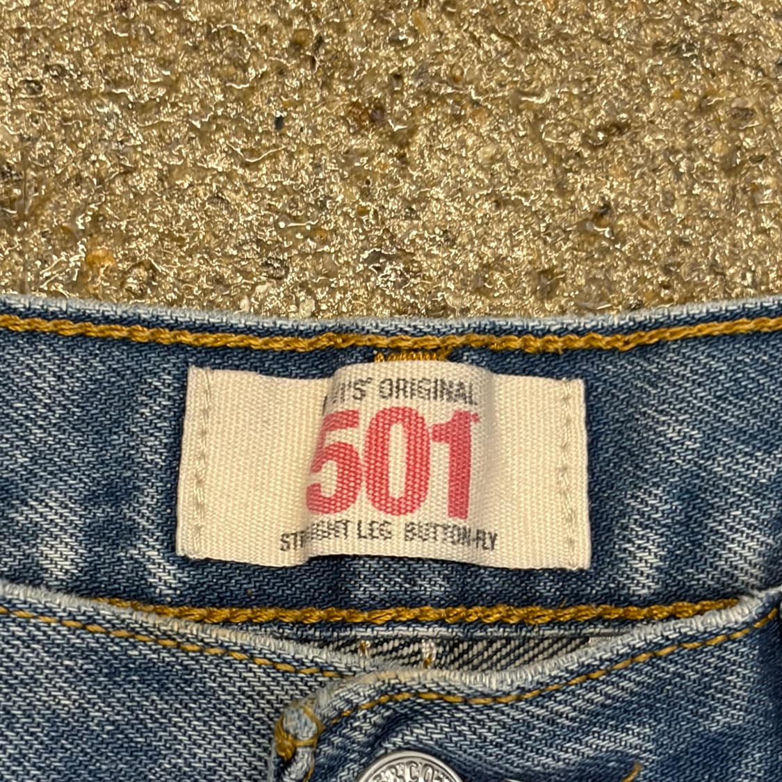 00s USA 빈티지 리바이스 501 찢청 청바지 상품이미지5