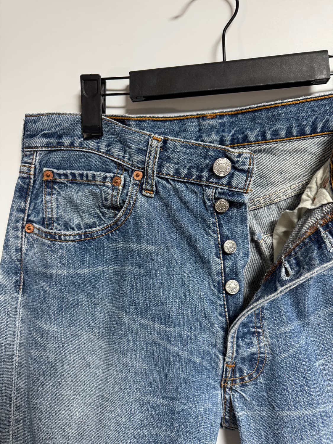 Levi's 501 연청 데님 청바지 허리 31 상품이미지4