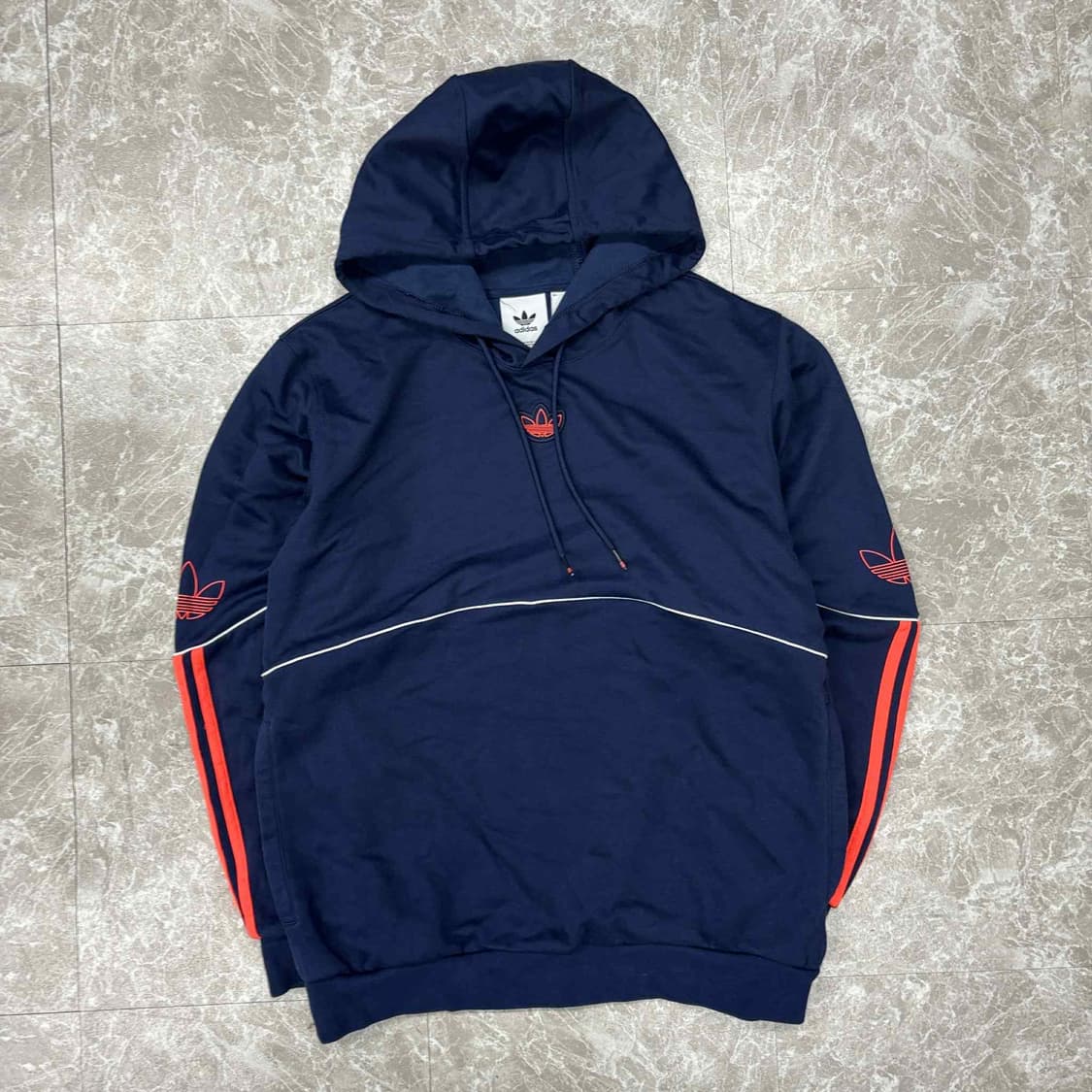 아디다스 신형 네이비 스웨트셔츠 후드티(L) 상품이미지2