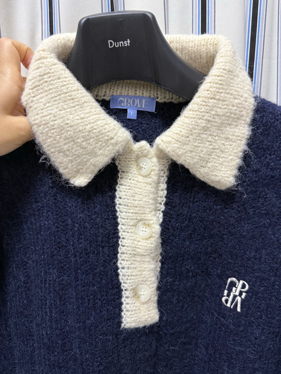 그로브 소프트 니트 네이비 상품이미지3